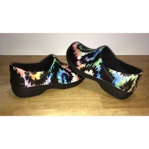 Crocs Lock‎ Clog Tie Dye Dual Comfort Work Clogs Shoes Size 7 Women 205385